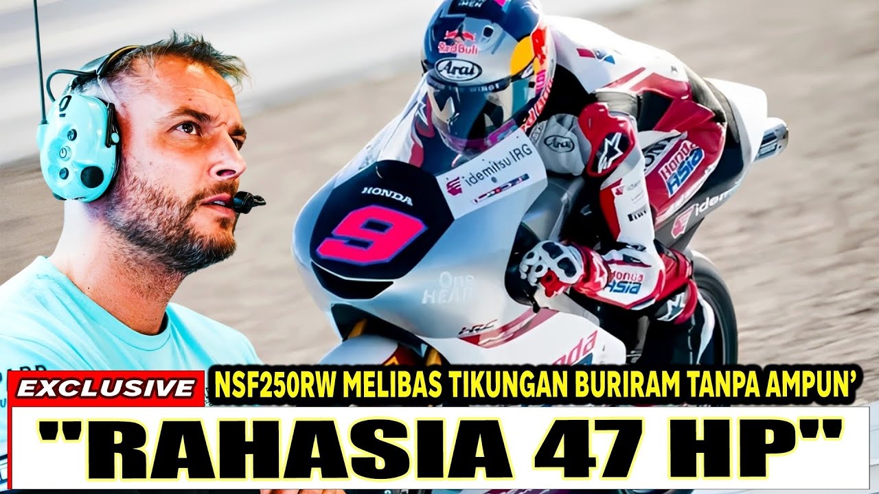 RAHASIA CORNERING VEDA EGA‼️ Cara Kendalikan 47 HP Honda NSF250RW di Tikungan Buriram (GILA BANGET)