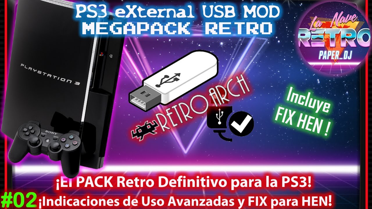 🔨 TUTORIAL | MOD RETRO PS3 + HEN @TheWizWiki Lo Nunca Visto en PS3!! eXternal PS3 Retroarch  #2 🔨