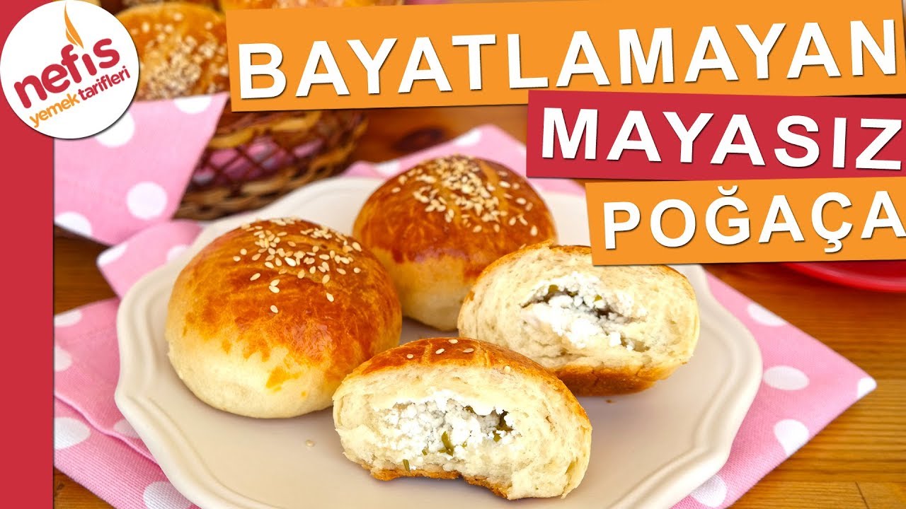 Bayatlamayan Mayasız Poğa&ccedil;a - Kabartma Tozu ile Pratik Poğa&ccedil;a