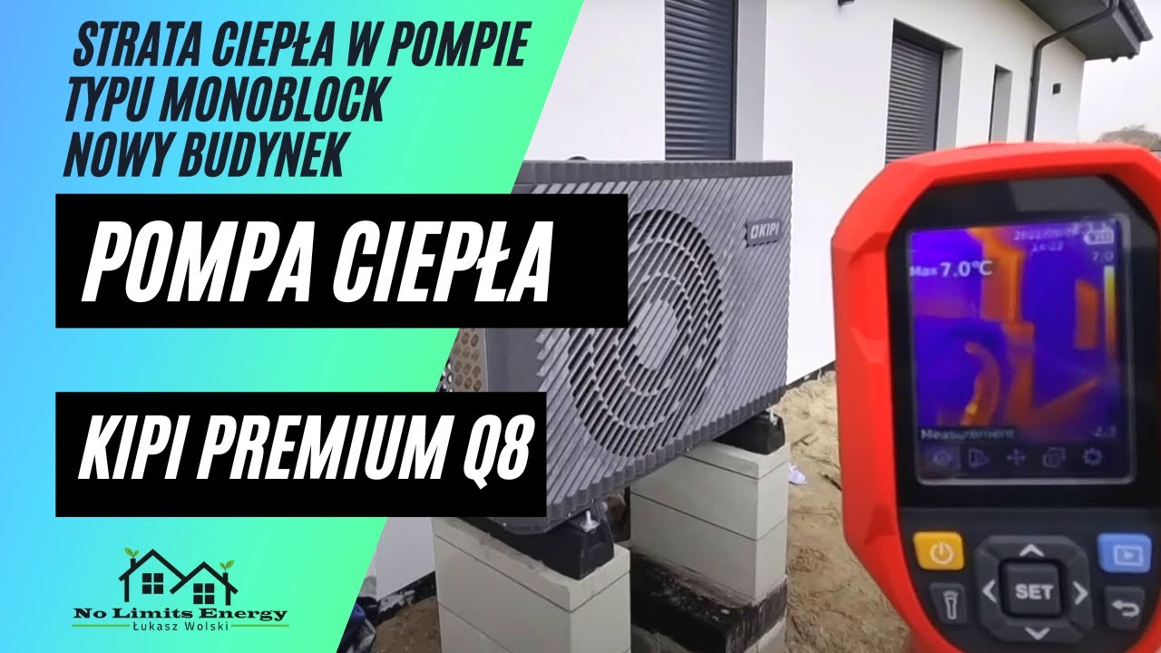 Strata ciepła w pompie typu monoblock / nowy budynek / KIPI Premium Q8