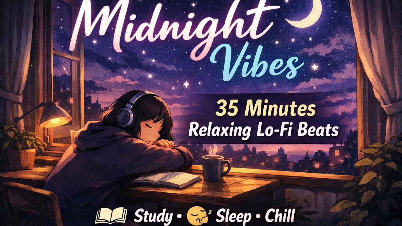 “Midnight Vibes 🌙 | 35 Minutes Relaxing Lo-Fi Beats for Study, Sleep & Chill” 