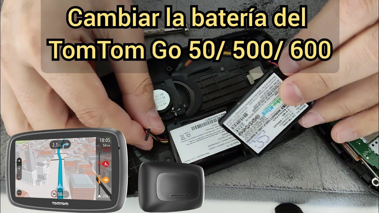 Cambiar la batería del navegador Tom Tom Start Go 50 500 600