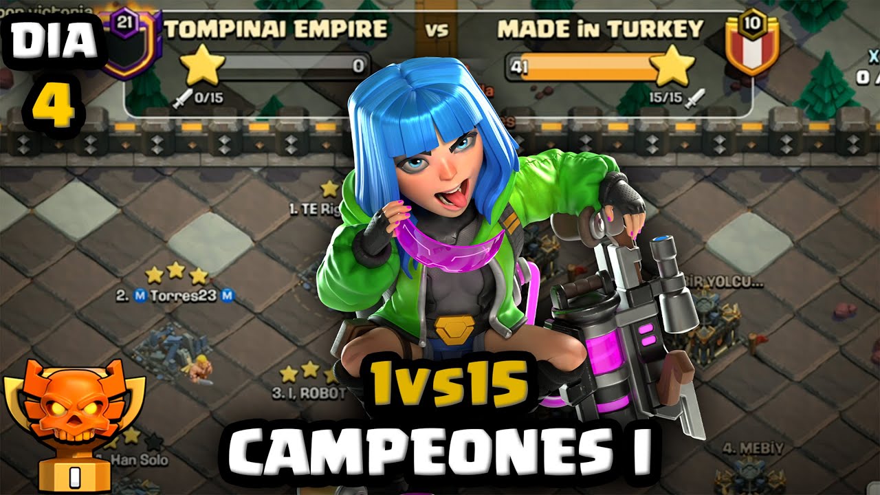 NO HAY QUE CONFIARSE ATACANDO EN LIGA DE CLANES 1vs15 😔