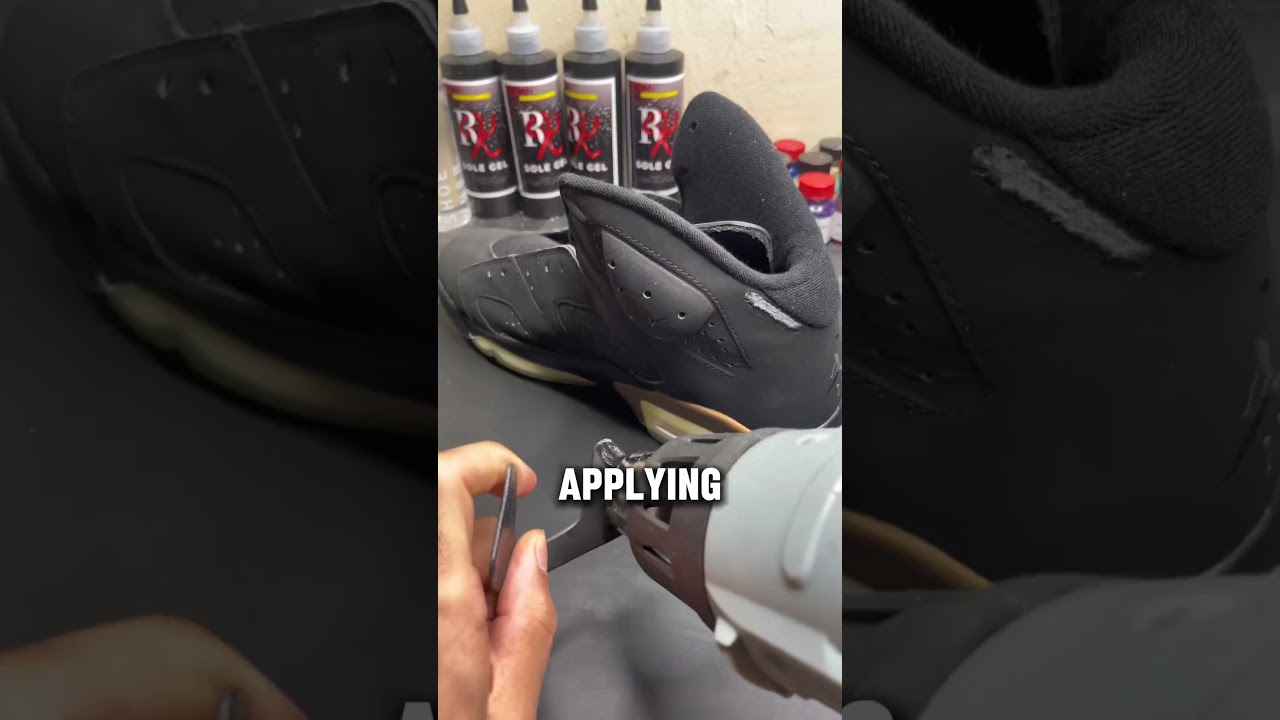 How to replace tabs on DMP 6s😮&zwj;💨🔥 #sneakers #jordan #restoration #unique #skill #rare #watch #fix