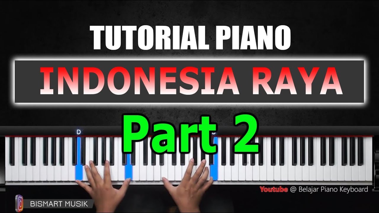 Part 2 Tutorial Piano Indonesia Raya | Belajar Piano Keyboard