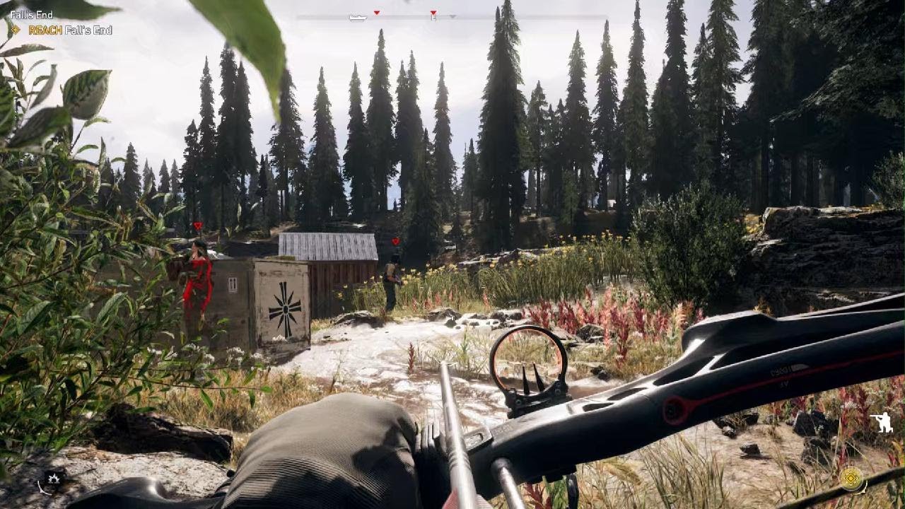 Far Cry 5 bow glitched through the ground