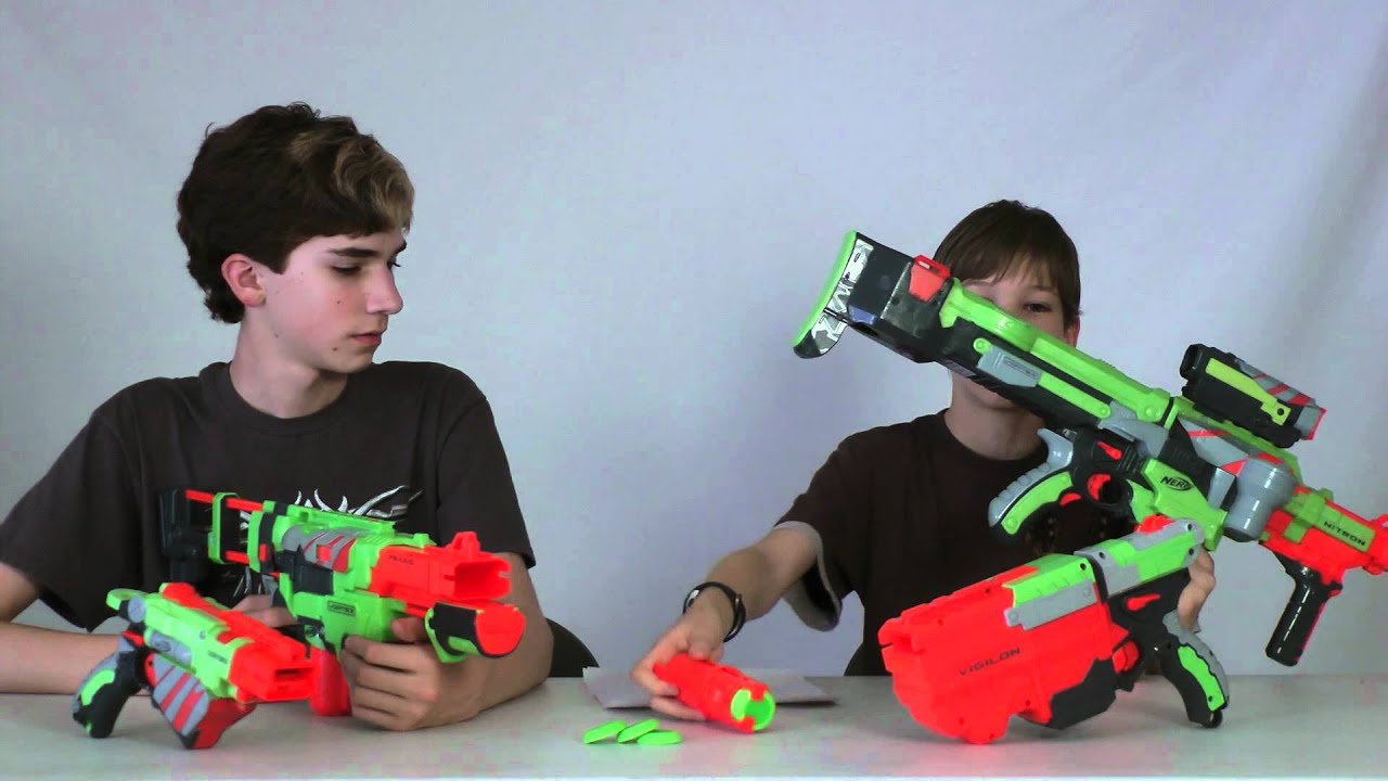 Nerf Vortex Comparison - 2011 Releases - Nerf Socom VS