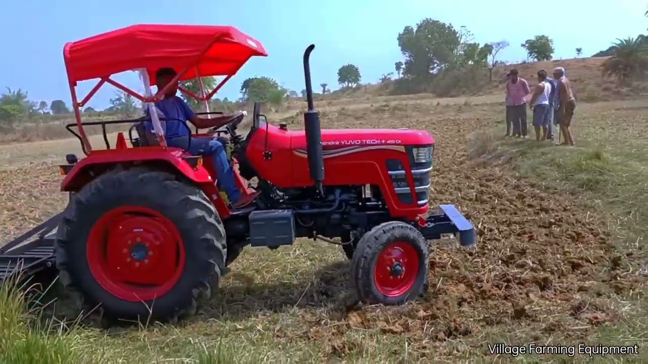 Mahindra YUVO TECH+ 415 Di tractor. 42 HP with Cultivator Testing #tractorvideo #tractor .