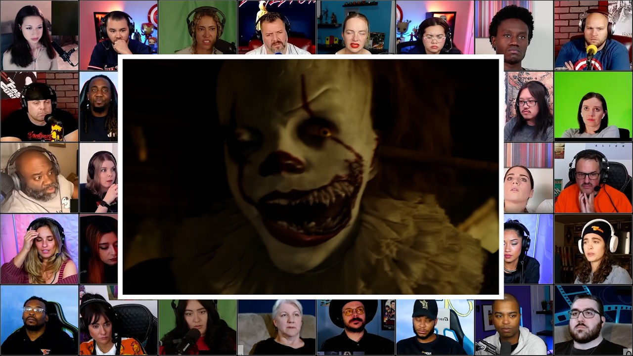 Pennywise In The Haunted House- IT Chapter 1 #reactionmashup