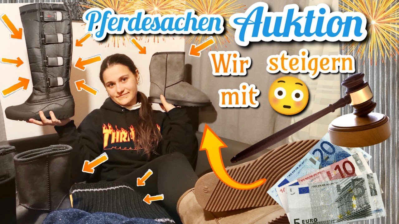 XXL - Haul 💶 Pferdesachen einkaufen bei online Auktion - Reitstiefel usw. 😳 Unboxing der Reitsachen