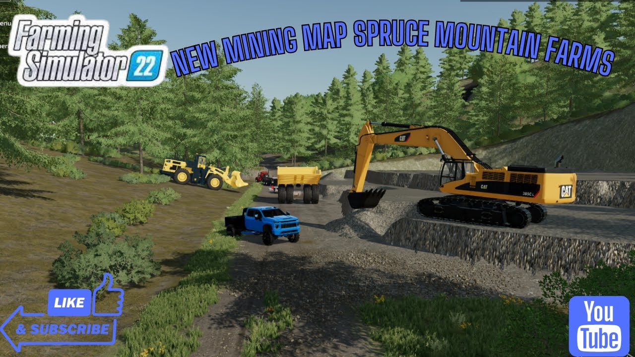 Новая карта добычи Spruce Mountain Farms | Farming Simulator 22 #farmingsimulator22 #fs22 #simulator