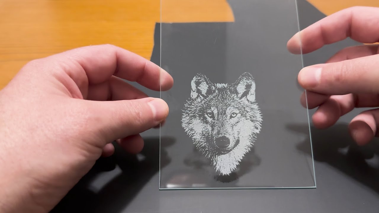 Etching on Glass - Atomstack A5 M50 Pro (5.5-watt Diode Laser)
