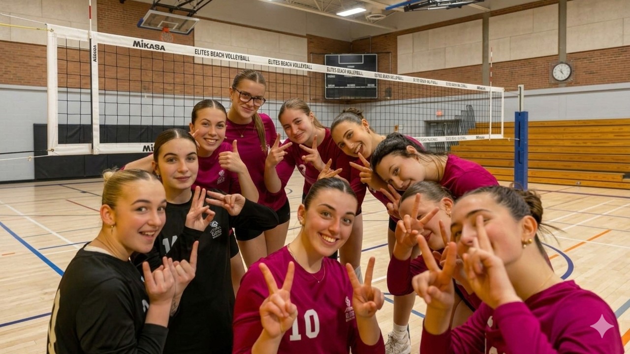 08-03-2025 - VolleyBall - U18F D1 - Les Élites VS Chevaliers Match #1 1er set