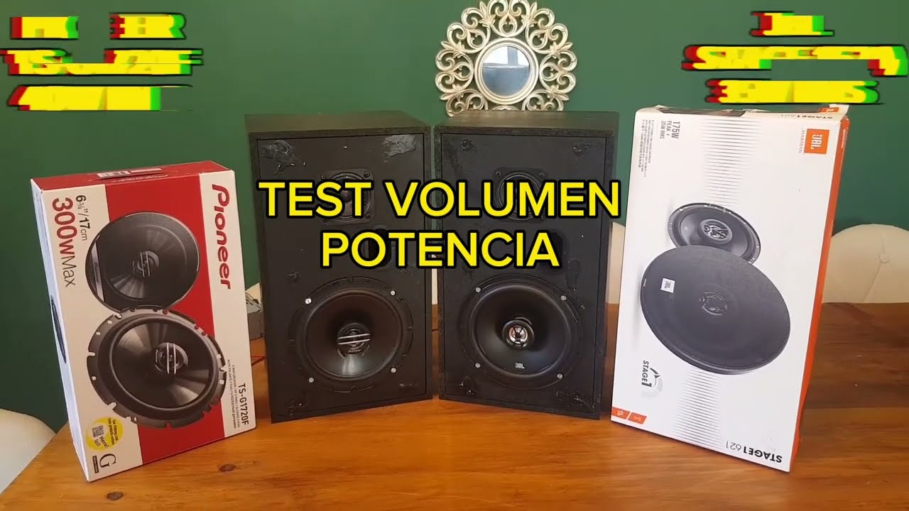 PIONEER TS-G1720F vs JBL STAGE 1(621) . TEST VOLUMEN . ¿CUAL AGUANTA MAS POTENCIA ?