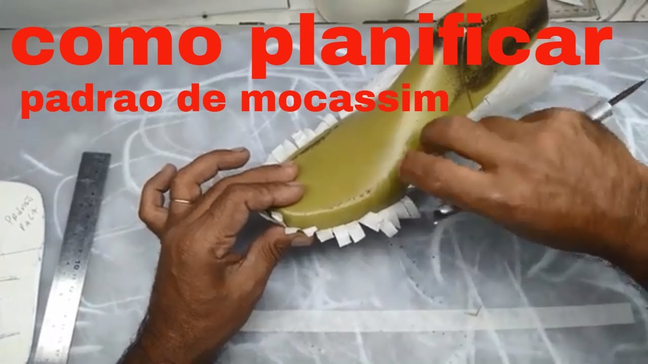 modelagem de calçados planificar padrao de mocassim