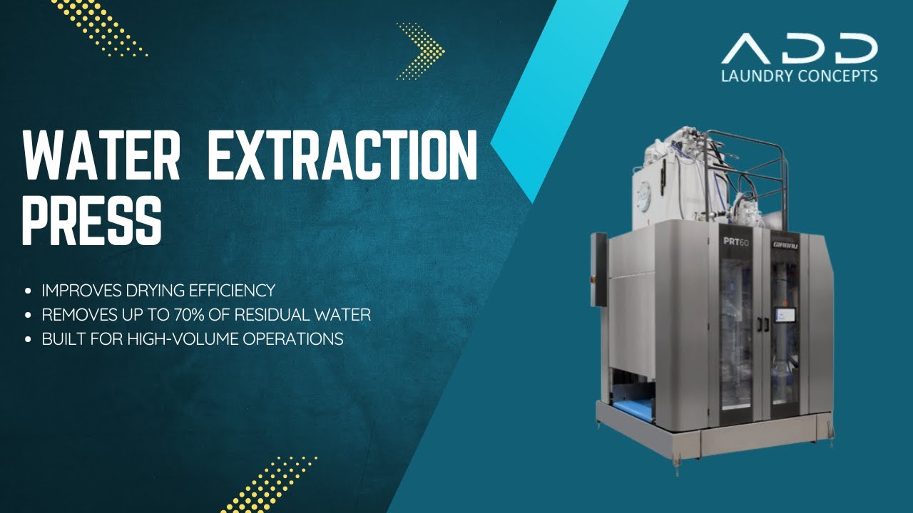 PRT 60- Water Extraction Press Machine | High-Efficiency Water Removal | ADD Laundry Concepts