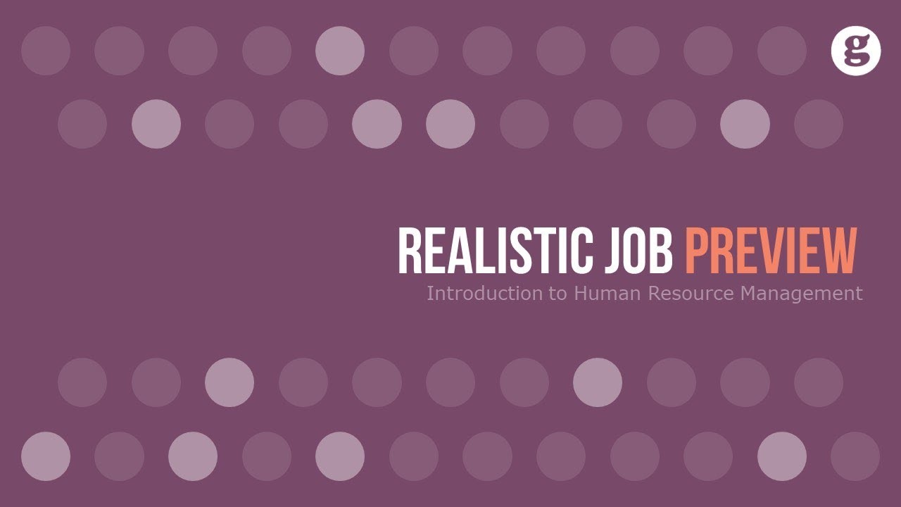 Realistic Job Preview