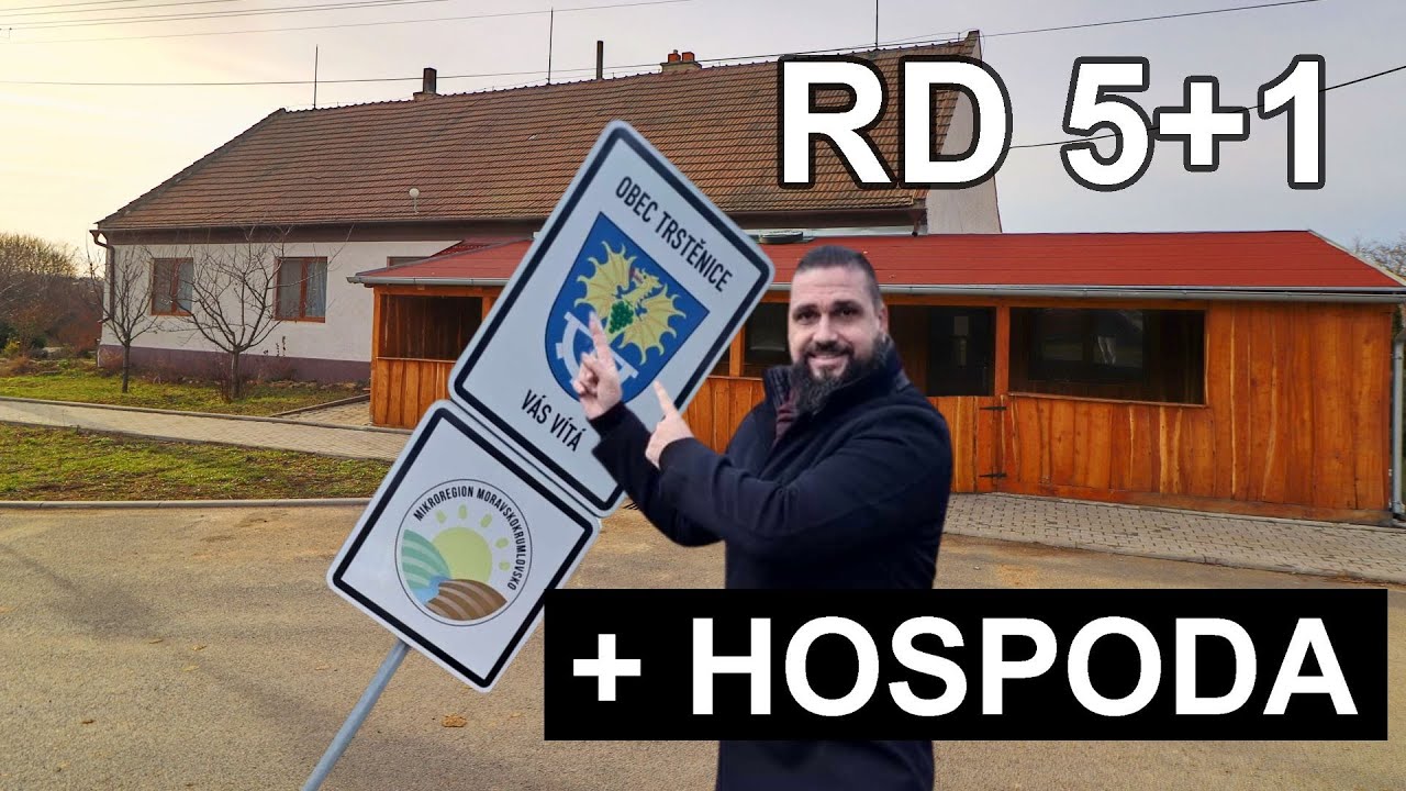 Dům 5+1 s hospodou na prodej, Trstěnice - Moravský Krumlov