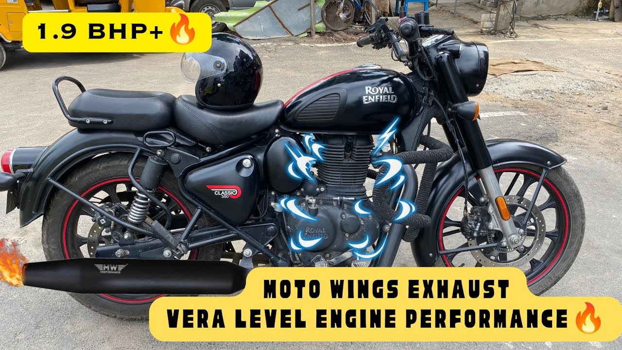 Moto Wings Exhaust போட்டா உங்க Bike Power அதிகமா ஆகிடும் 🔥 | Best Exhaust for Royal Enfield