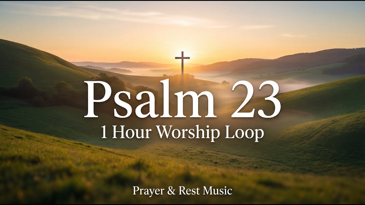 Psalm 23 (KJV) – 1 Hour Worship Loop | Prayer, Rest & Peace