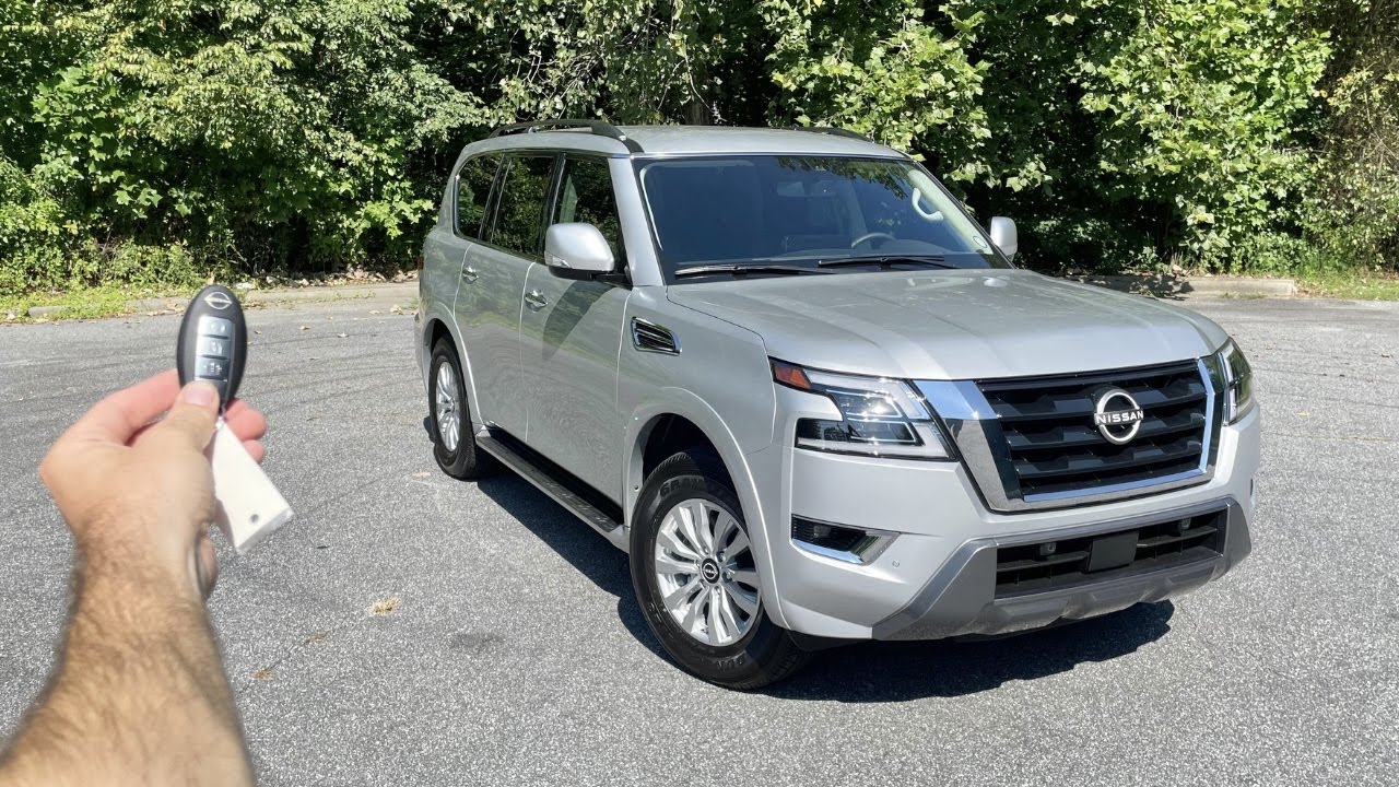 2023 Nissan Armada SV: Start Up, Test Drive, Walkaround, POV and Review