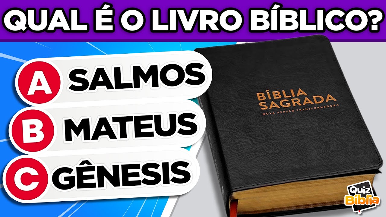 Qual é o livro bíblico?  | Perguntas Bíblicas | De onde é o versículo bíblico?