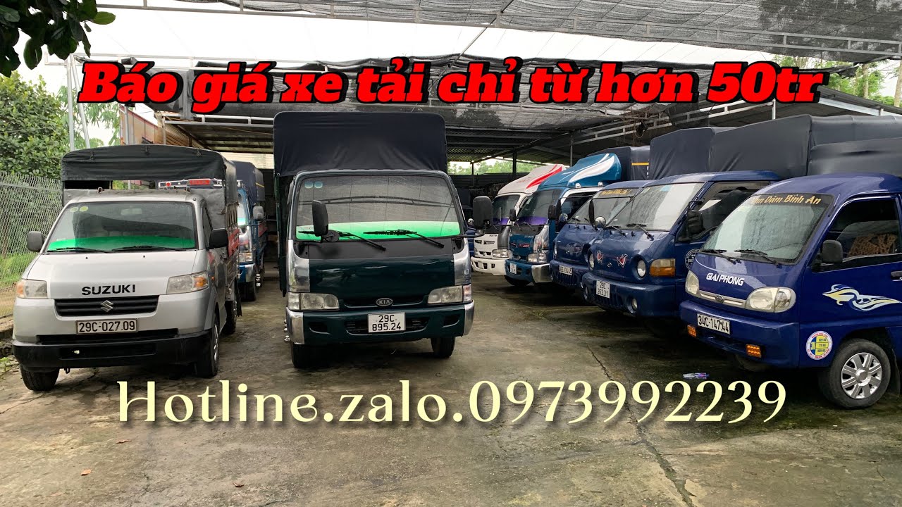 Báo giá xe tải giá chỉ từ hơn 50tr. Lh0973992239