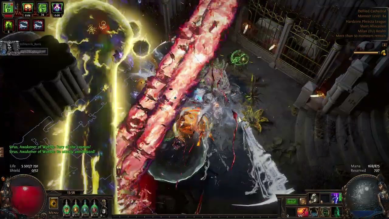 Einhar Exilehunter DOWN on Phrecia HC! Valdo's Feared Mageblood Map