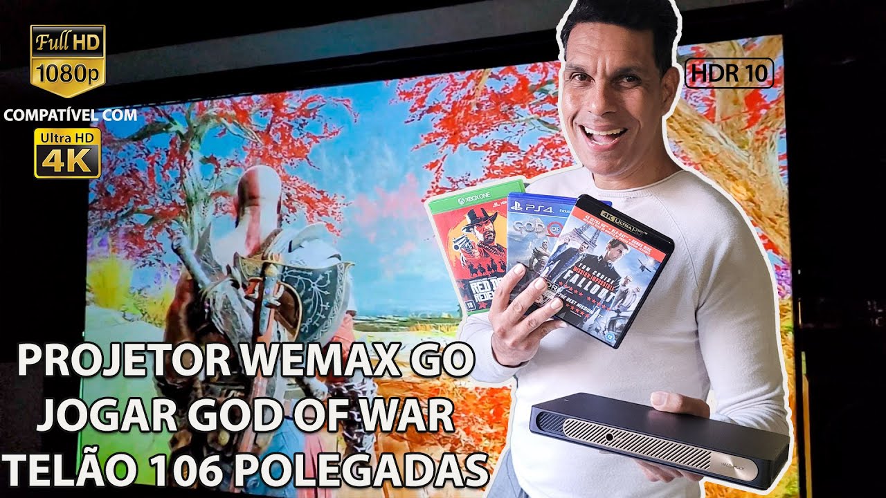 MENOR PROJETOR A LASER CHEGOU! WEMAX GO ADVANCED 300