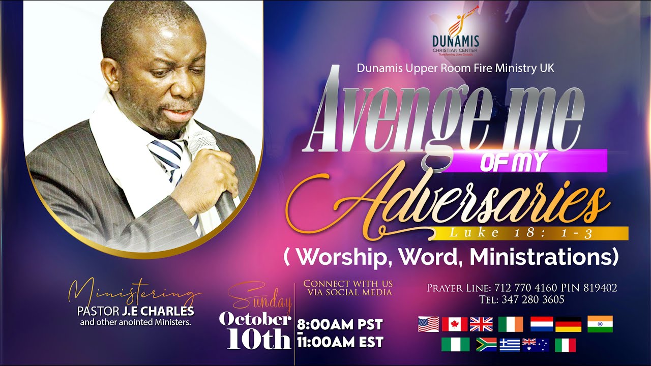 Avenge me Oh Lord!!! with Pastor J.E Charles | Psalms 94:1  | Sunday October 10th 2021