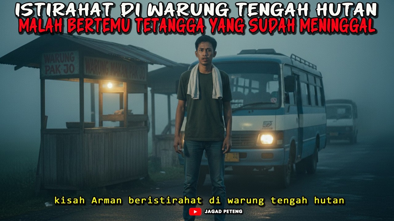 ISTIRAHAT DI WARUNG TENGAH HUTAN.MALAH BERTEMU TETANGGA YANG SUDAH MENINGGAL 5 HARI LALU