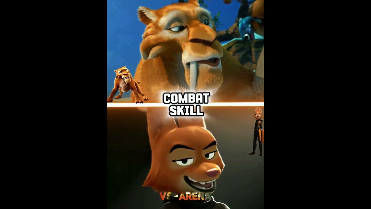 Diego vs Diane Foxington #edit #iceage #thebadguysmovie