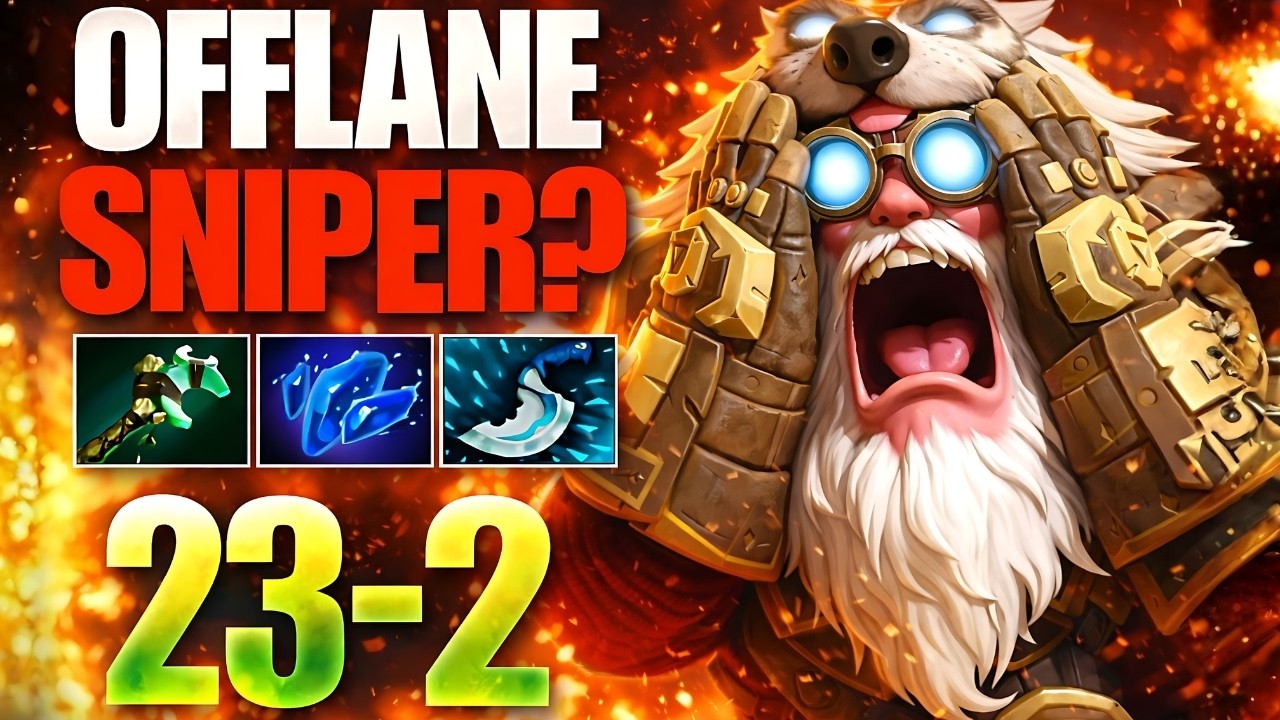 I Picked Sniper… Ended Up Offlane And It Worked | 7.40c Turbo