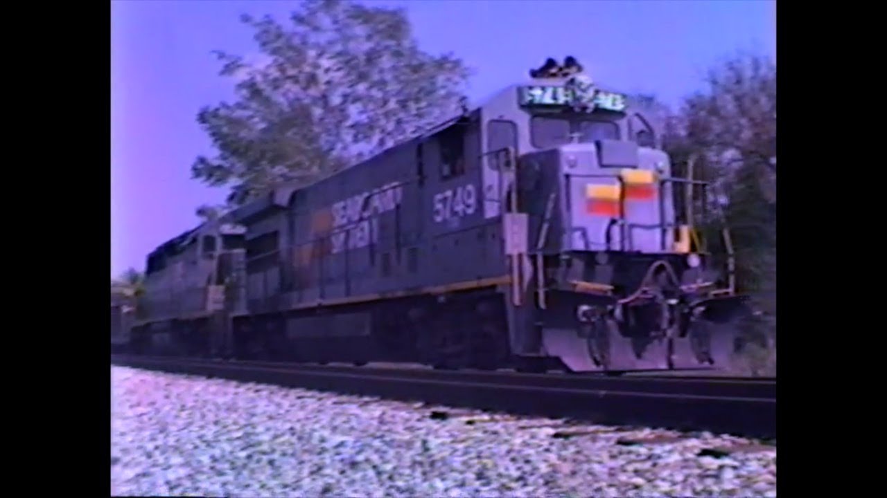 Classic Railroads in Indiana Conrail,Seaboard,South Shore, BN 1980's