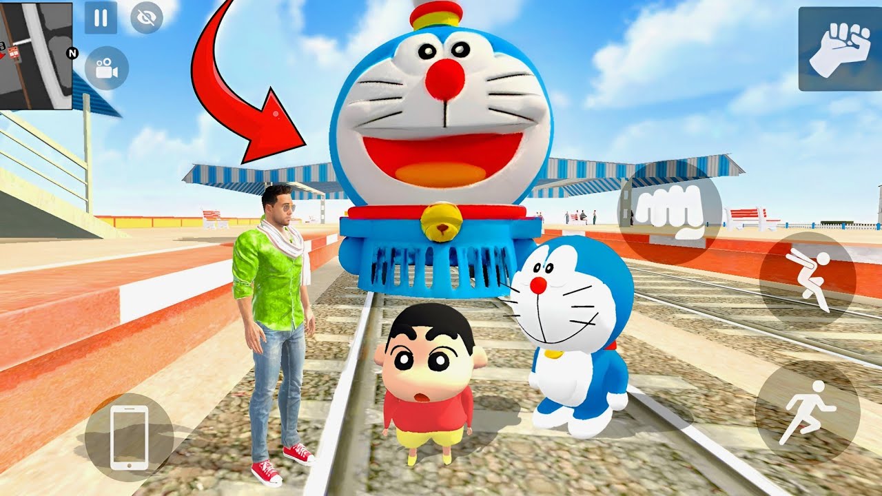 😍 Brend new Doraemon train 🚂 in🔥 Indian Theft Auto Simulator  