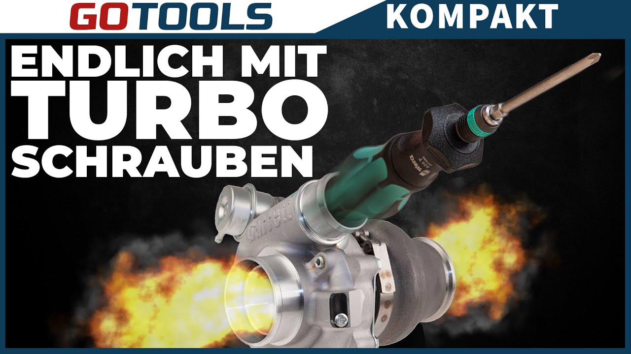 1x Drehen und 4x Schrauben! Die neuen Kraftform Kompakt Turbo Schraubendreher mit Turbo-Funktion