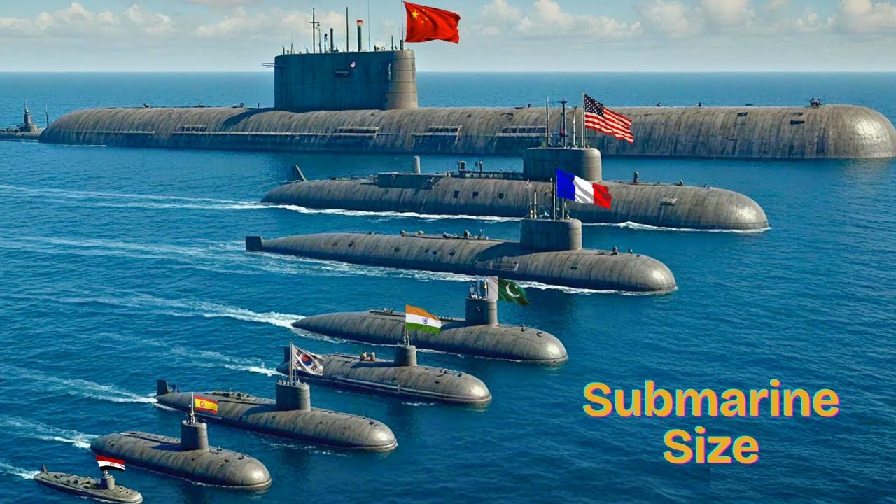Submarine Size Comparison | The Titans of the Deep