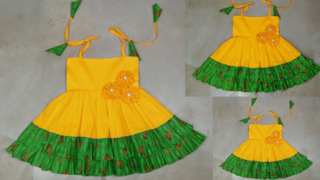 DIY Designer Cute Baby Frock Cutting and Stitching by Beautiful Lady Style/ Baby Frock Design/ Frock