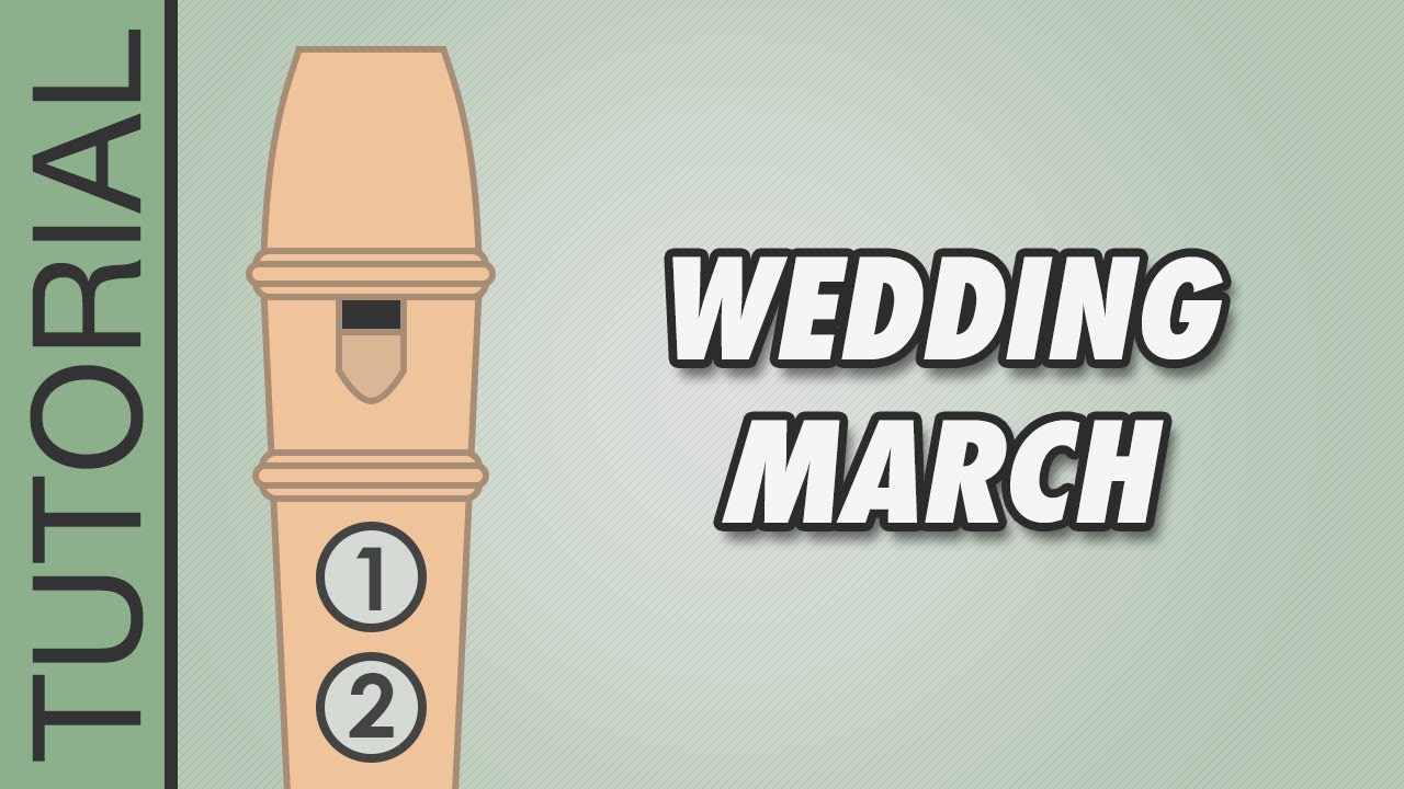 The Wedding March - Recorder Tutorial 🎵 EASY Song