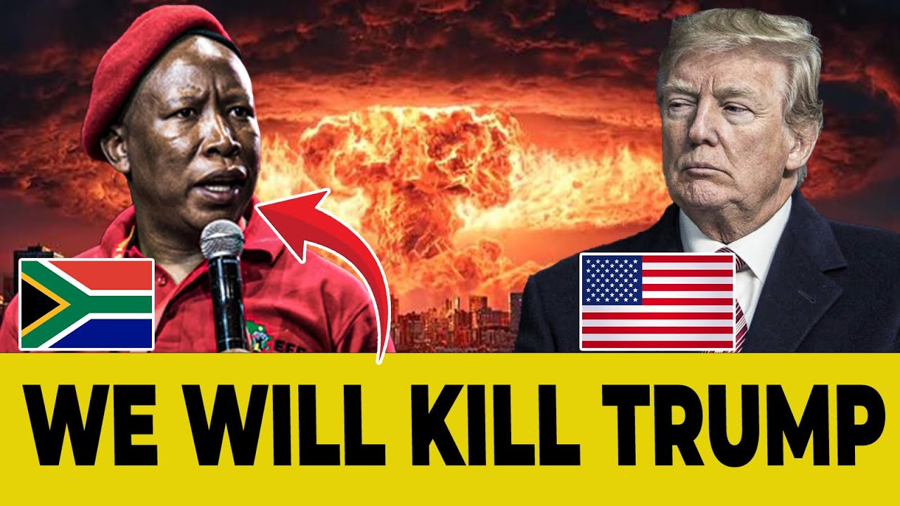 POLITICAL WAR: SOUTH AFRICA ATTACKS THE USA! MALEMA DEMANDS PRISON FOR TRUMP