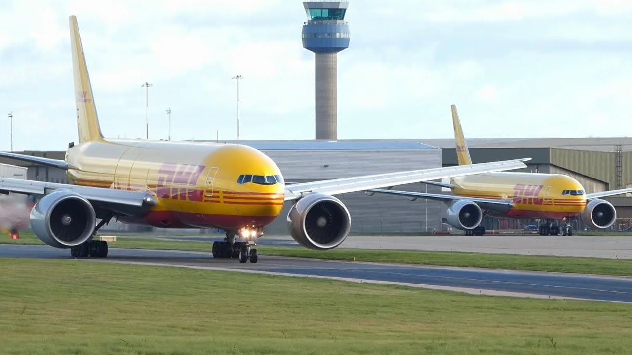 DHL Action at East Midlands Airport!