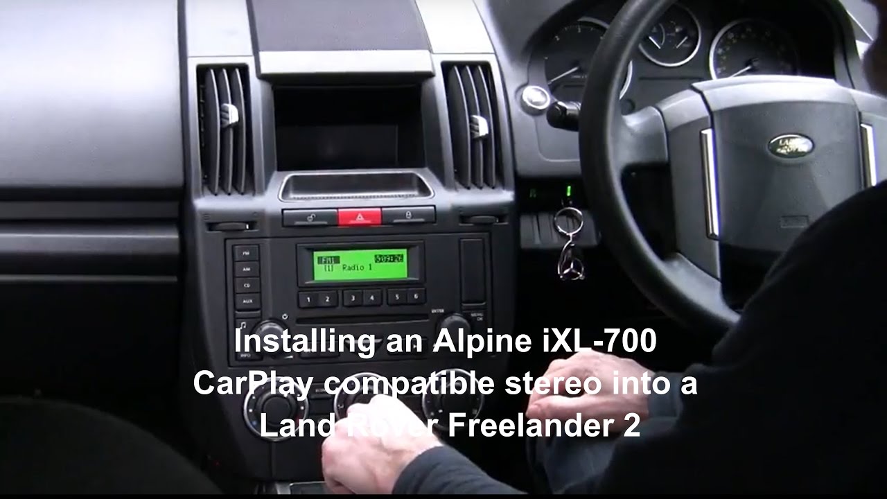 Alpine iLX-700/iLX-007 Apple CarPlay Stereo – installed in Land Rover Freelander 2