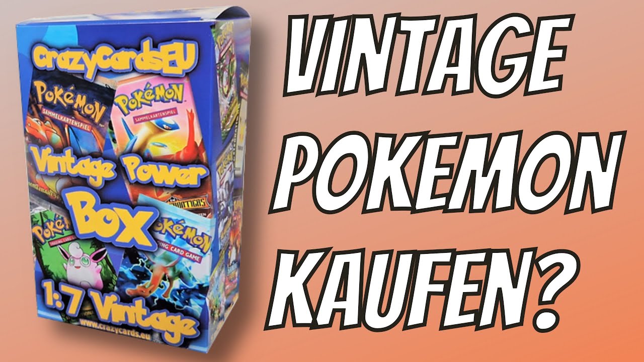 40€ VINTAGE POKEMON KARTEN BOX ? | Super Angebot oder doch nur SCHROTT