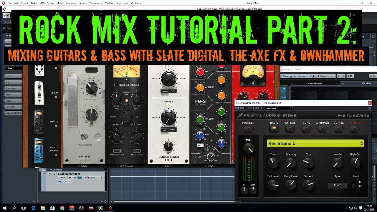 Rock mix tutorial part 2: mixing guitars & bass with Slate Digital, Ownhammer and the Axe FX