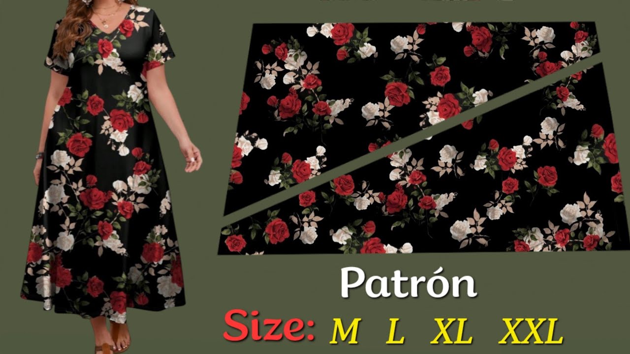 🧵WOW🔥 Patrón de vestido de nuevas tendencias 💃 Patrón de vestidos muy elegantes 🧡 Todos los tamaños