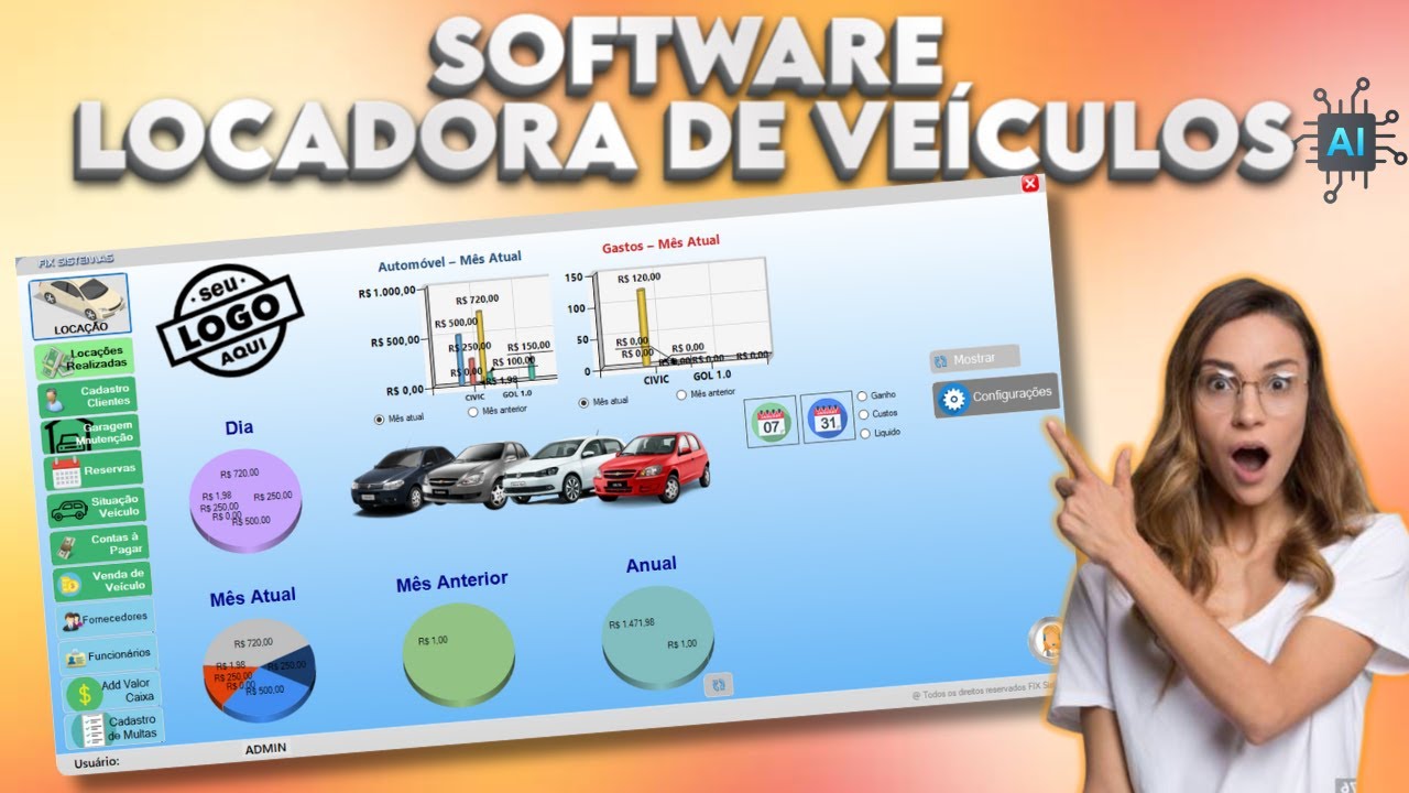 Software Profissional para Gestão de Aluguél de Veículos com IA
