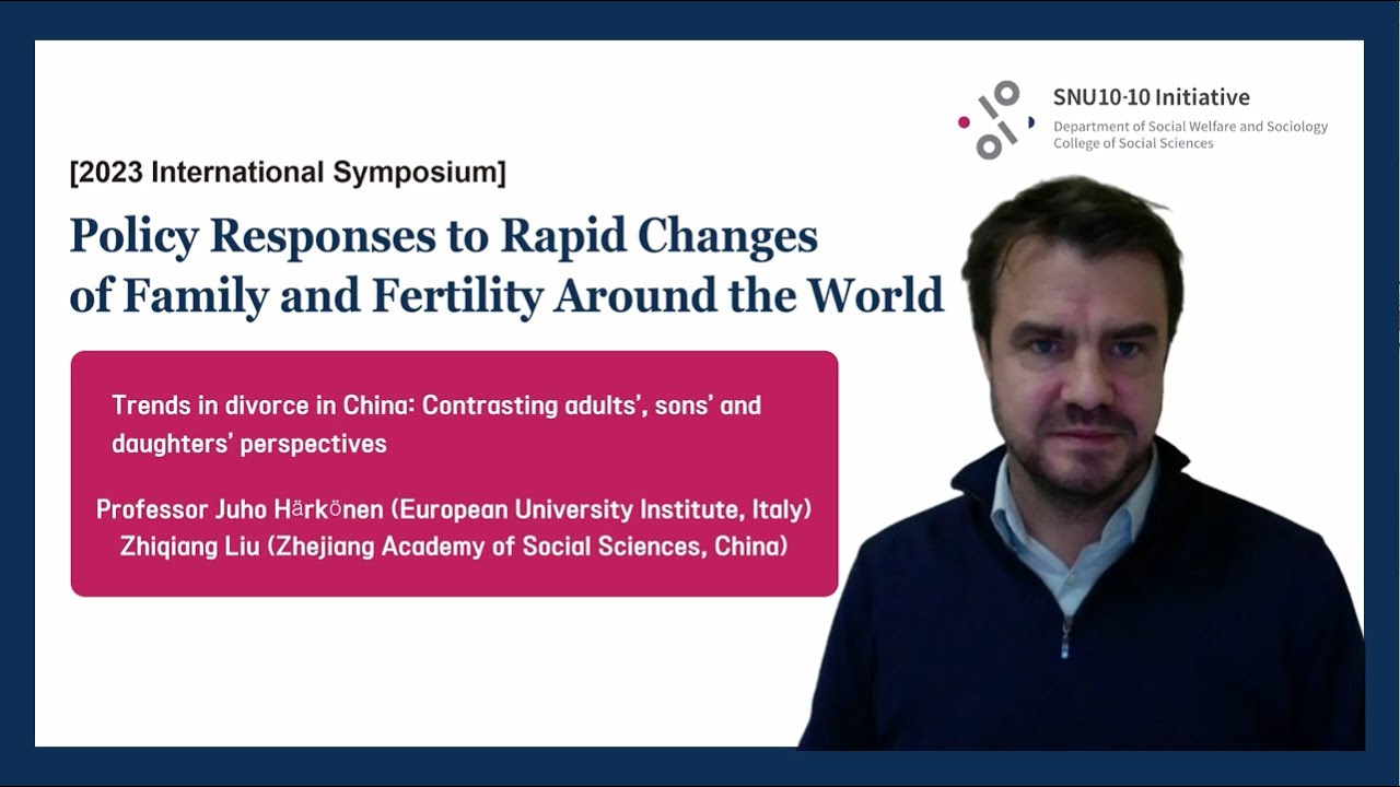 [2023 International Symposium] Presentation 2. Trends in divorce in China
