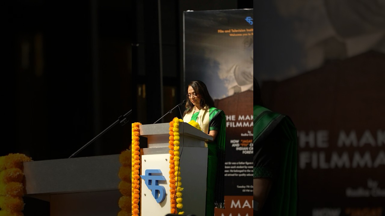 FTII Pune: Radha Chadha on her book 'The Maker of Filmmakers'.