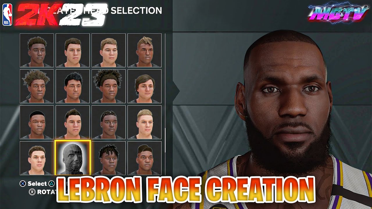 BEST NBA 2K23 LEBRON JAMES FACE CREATION - Next Gen and Current Gen #nba2k23