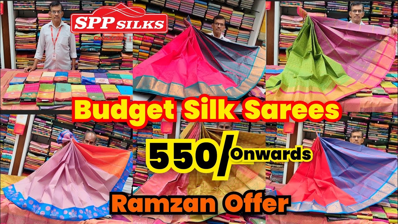 Budget Silk Sarees.. Ramzan special offer sarees..Gift sarees...